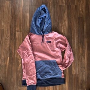 Patagonia Pink and Blue Hoodie